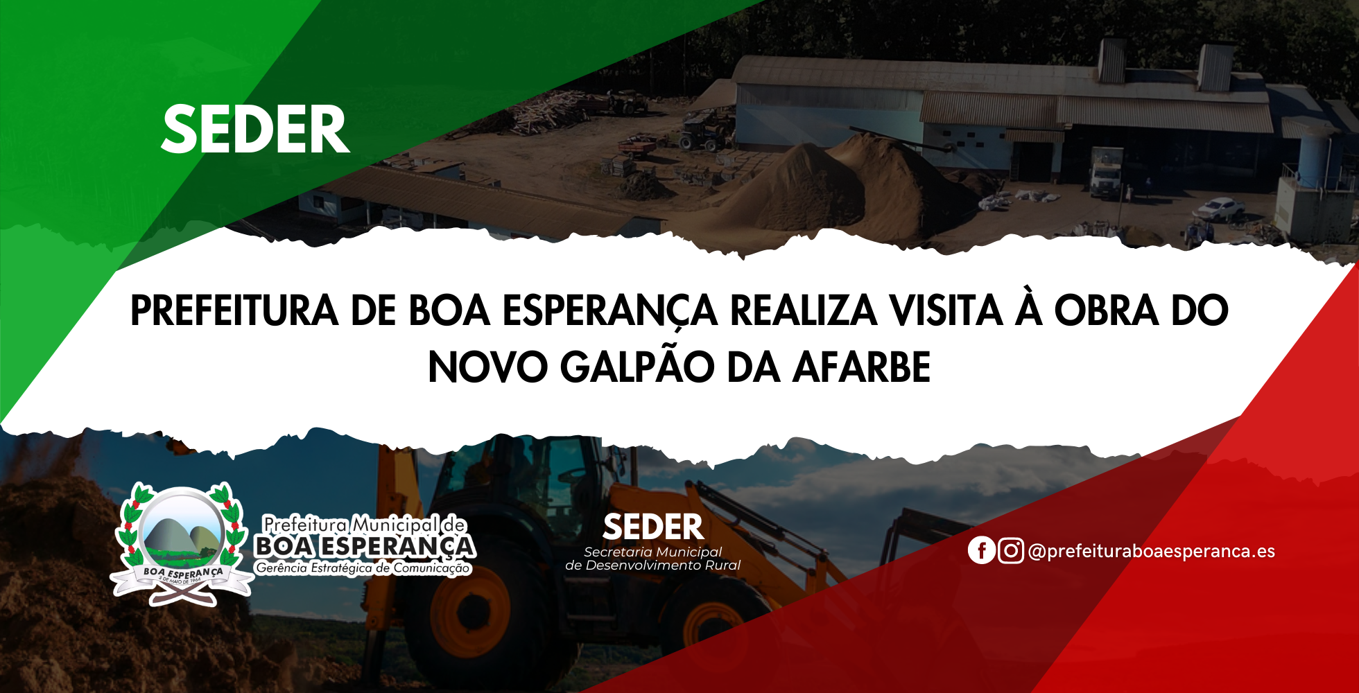 Prefeitura de Boa Esperança Realiza Visita à Obra do Novo Galpão da AFARBE