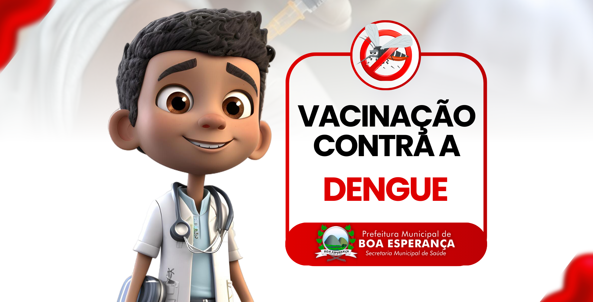 Prefeitura de Boa Esperança Anuncia Início da Vacinação Contra Dengue para Crianças e Adolescentes